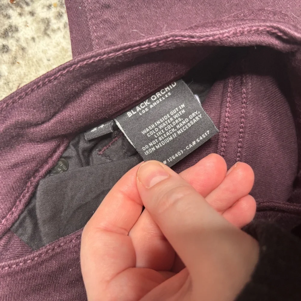 Black Orchid Dark Purple / Plum Noah Ankle Skinny Jeans Size 24